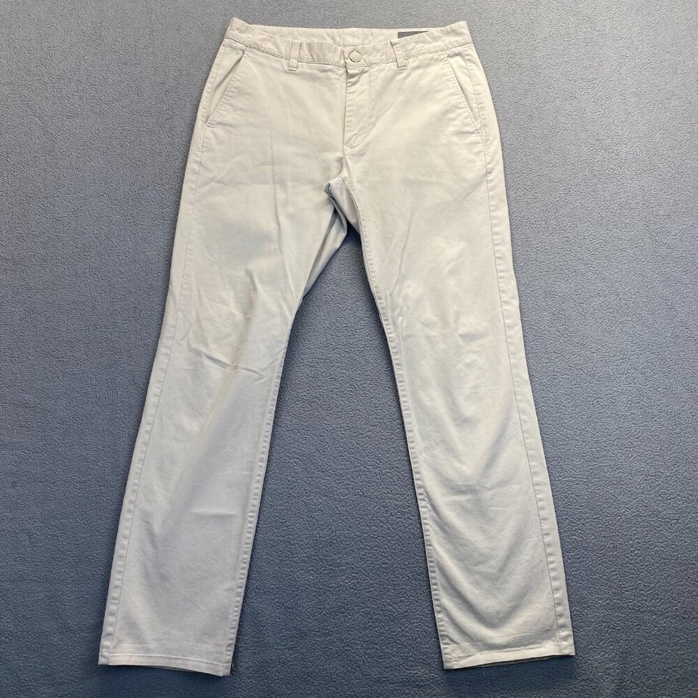 Bonobos Dress Pants, Mens‎ Size 31X34 Chino Beige,TAILORED,Flat Front